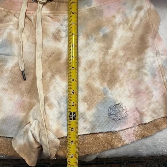 n:PHILANTHROPY Coco-Short tie-dye color pink yellow white nwt xl distressed - Picture 2 of 10